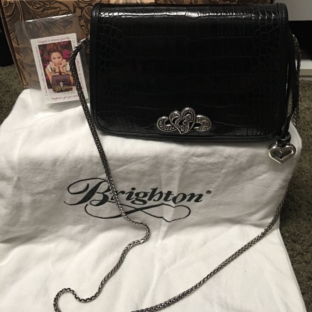 Brighton cross body with real silver chain